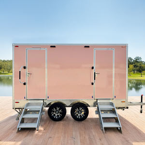 Vendita diretta della fabbrica portatile in acciaio Mobile wc rimorchio stile di Design cinese per il bagno contenitore rimorchi per bagno - Product Image 2