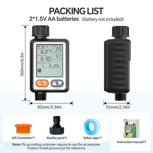 الأكثر مبيعاً أزرق أسود مؤقت ري أوتوماتيكي نظام ري ذكي محرك محرك البستنة بمحرك بقوة بلاستيكية - Product Image 5