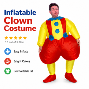 Disfraz Inflable <span class=keywords><strong>de</strong></span> <span class=keywords><strong>Payaso</strong></span> Divertido para Adultos, Traje <span class=keywords><strong>de</strong></span> Navidad con Dibujos Animados, Disfraz Inflable para Halloween - Product Image 5