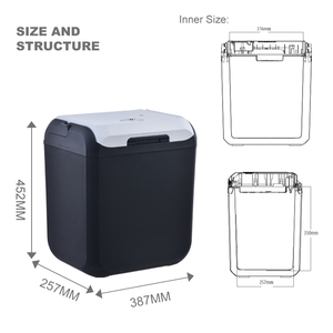 Réfrigérateur portable de voiture 25L DC12V, ultra basse température, congélateur profond, transport, mini réfrigérateur, réfrigérateur de chevet - Product Image 3