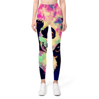 Legging Panda Cetak 3D Baru yang Dapat Disesuaikan untuk Wanita, Celana Yoga Cetak Digital, Slim Fit, Pinggang Tinggi, Pengangkat Bokong