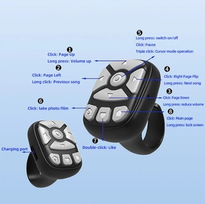 Mini anello Video Shutter telecomando per Tiktok e <span class=keywords><strong>Youtube</strong></span> pagina Wireless Turner Selfie Controller Android <span class=keywords><strong>App</strong></span> WiFi 4G - Product Image 4