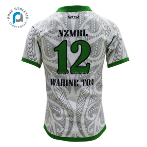 Murni grosir sublimasi dicetak reversibel Jersey rugbi kemeja kustom poliester Rugby Jersey Liga Set seragam untuk pria wanita - Product Image 3