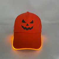 Gorra de Béisbol Luminosa con Cable EL LED Multicolor, 100% Poliéster, Logotipo Personalizado para Halloween, Carnaval, Fiesta Rave