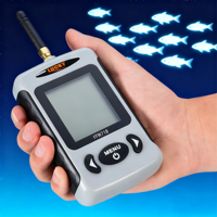 Détecteur de poissons Lucky Best Kayak |   Localisateur de profondeur sonar portable sans fil rechargeable en ABS |   Accessoires de pêche pour la pêche en lac