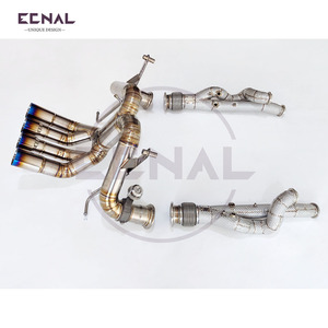 Ecnal cho Lamborghini Lp700-4 Titan van Hệ thống xả với chiều dài bằng nhau thẳng qua downpipe - Product Image 2