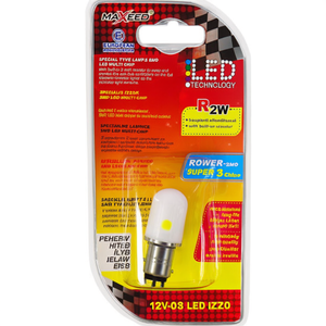 Bombilla LED Maxeed R2w 12v SMD Multichip para coche con resistencia incorporada para luz indicadora - Product Image 2