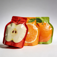 Sachets d'emballage alimentaire personnalisés en forme de fruit, auto-scellants avec fermeture éclair, pour bonbons et chocolats, et pour une protection optimale