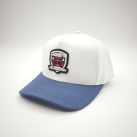 Gorra de Béisbol Deportiva de Golf Ajustable con Visera Plana Perforada, Diseño de Leopardo/Puntos, Colores Personalizados, Logotipo Cortado con Láser, Diseño Perforado, Unisex