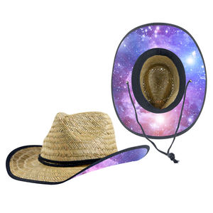 Sombrero de playa de ala ancha con protección solar para exteriores, <span class=keywords><strong>gorra</strong></span> decorativa trenzada de piel tejida a mano, novedad de <span class=keywords><strong>2021</strong></span> - Product Image 4