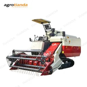 Factory direct sale Special offer price rice harvesting machine combine High power track combine harvester