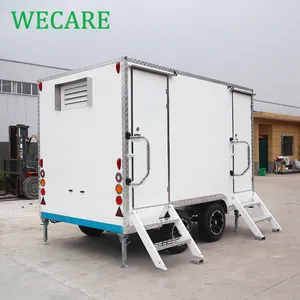 WECARE 350*210*210cm Mobile Toilets Outdoor Portable Restroom Trailers Camping Toilet Camping