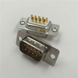 Conector D-SUB de Alta Calidad, 9 Pines, DB9 Hembra, 180 Grados, DB 9pos para PCB Tipo V/T con 4-40 #   Nuez - Product Image 1