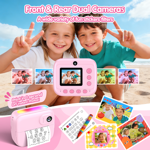 Cámara Infantil con Logotipo Personalizado, Impresión Instantánea, 48MP HD 1080P, Impresión Térmica, Juguete Educativo, Venta al Por Mayor ODM para Niños y Niñas, Regalo Navideño - Product Image 3