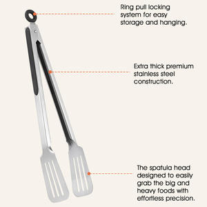 Pinces de cuisine en acier inoxydable Maisons Locking pour la cuisson et le barbecue, pour une manipulation sécurisée des aliments - Product Image 5
