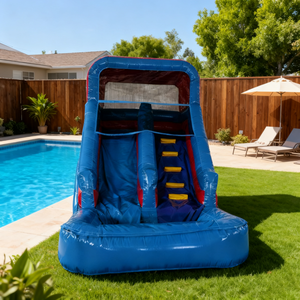 Castillo Inflable <span class=keywords><strong>con</strong></span> Tobogán y Pared <span class=keywords><strong>de</strong></span> Escalada, 4x7m, Precio Competitivo, para Fiestas Infantiles y Parques <span class=keywords><strong>de</strong></span> Juegos - Product Image 6