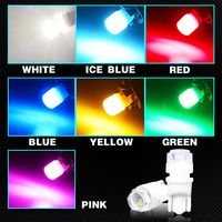 T10 194 W5W 3SMD 2835 LED Lentille Céramique Blanc Rouge Jaune Bleu Voiture LED Wedge Côté Plaque D'immatriculation Lumière Lampe DC 12V 24V Sourire Len