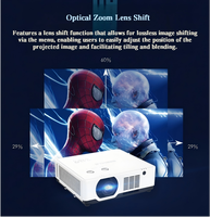 Projecteur laser DLP actif WUXGA 4K 3D avec 5500 lumens, puce 0.78, système d'exploitation Android 11 pour les grands lieux et l'éducation