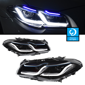 ไฟหน้าใหม่สำหรับซีรีส์ 5 F10/F18 ปี 2011-2017 ชุดไฟ LED อัพเกรด 12V 6000K 6000 ลูเมนส์ 36W ไฟหน้าสีเดียวสำหรับซีรีส์ 5 - Product Image 4