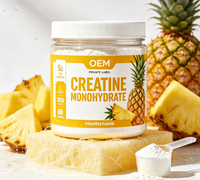 Créatine monohydrate en poudre OEM 300g Haute pureté Complément alimentaire pour adultes Croissance musculaire Énergie Soutien immunitaire Sans saveur
