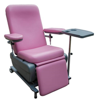 Mobilier d'hôpital OEM fauteuil de chimiothérapie multifonctionnel inclinable pour traitement par perfusion hémodialyse et dialyse avec roulettes mobiles