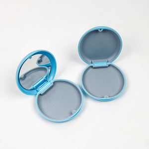 กล่องเก็บอุปกรณ์จัดฟันแบบแม่เหล็กทรงกลมขนาดเล็ก พร้อมกระจก  สำหรับใส่รีเทนเนอร์  สามารถใส่โลโก้ได้  มีหลายสี - Product Image 4