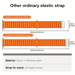 <span class=keywords><strong>Cinturino</strong></span> alpino per <span class=keywords><strong>Apple</strong></span> <span class=keywords><strong>Watch</strong></span> <span class=keywords><strong>Ultra</strong></span> 2 49mm per <span class=keywords><strong>Apple</strong></span> <span class=keywords><strong>Watch</strong></span> Band 46mm 44mm 40mm 45mm 41mm 42mm 38mm bracciale in Nylon serie 10 - Product Image 6