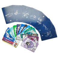 Cartes d'apprentissage des langues personnalisées, anime coréen mignon, impression recto-verso pour enfants, pratique du vocabulaire, carte flash éducative