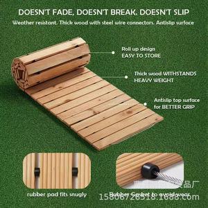Suelo de Madera para Jardín, Rectángulos Entrelazados de Madera de Paulownia, Resistente al Agua, para Exteriores - Product Image 4
