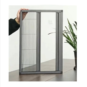 Aluminum Roll Up <b>Screen</b> Door Fiberglass <b>Mesh</b> Insect Resistant Easy Install Minimalist Design Home Office Use - Product Image 3