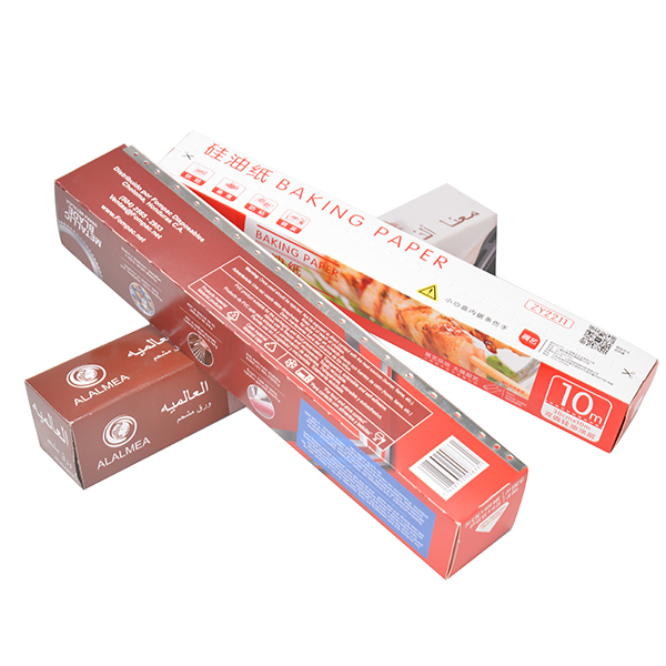 Wholesale Custom Logo Cardboard Packing Boxes Aluminium Foil Baking Paper Embossing Matt Lamination UV Coating Printing Handling