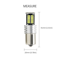 Clignotants de voiture, Led, ampoule, 1156 BA15S 4014 45 SMD, 1157 3156 3157 7440 7443