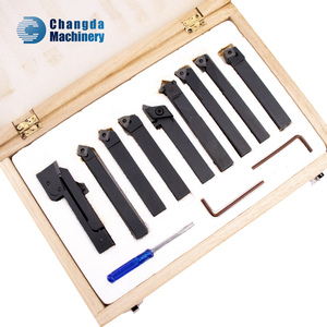 ชุดที่ยึดเครื่องมือกลึงและกัดก้าน PT12mm 9ชิ้นพร้อมตัวแทรกคาร์ไบด์และเครื่องมือประแจ9ชิ้น - Product Image 6