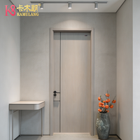 Portes intérieures modernes en bois composite sur mesure, isolation acoustique, construction durable, appartement, chambre, salle de bain, villa
