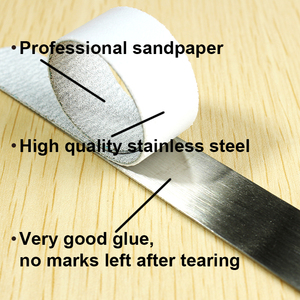 Dũa móng thép không gỉ hai mặt có thể tháo rời, tùy chỉnh, kim loại, tái sử dụng - Product Image 2