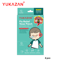 Patch nasal Yukazan pour enfants, soulagement de la grippe, 6 unités, patch aux huiles essentielles non médicamenteux pour nez bouché et étouffant