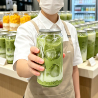 Bouteilles en plastique PET 350ml 400ml 500ml avec logo imprimé, à ouverture facile par anneau, pour sodas, jus et smoothies, vente chaude, pour emporter et fêtes