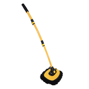 YIWU Hot high Quality Telescopic Bend Rod Car Wash Mop Long Handle Convenient Car Wipe Mop