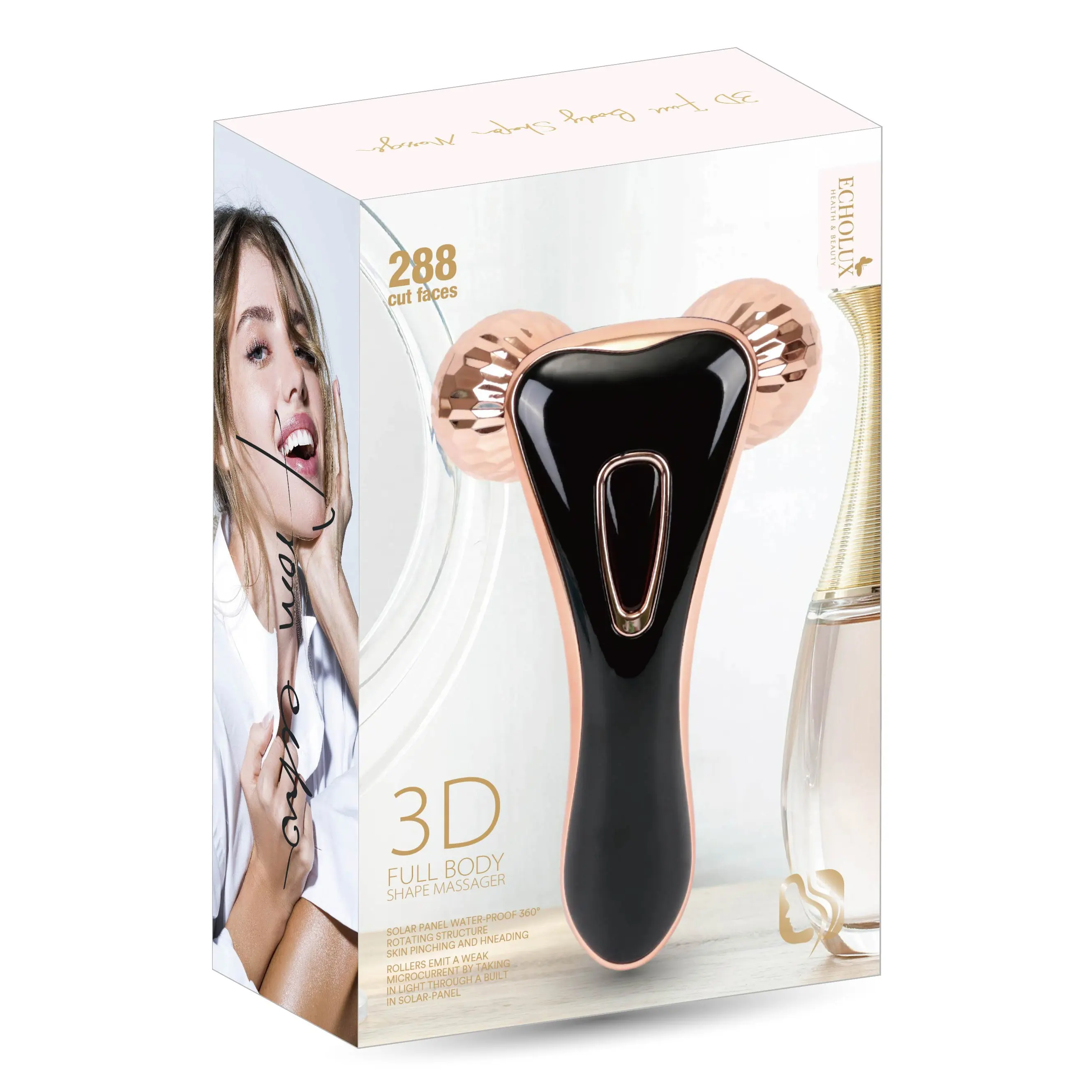 2021 Best Sales 3D Dunne Gezicht Tool Dual Purpose Lichaam En Gezicht Y Vorm Massager Roller Manual Hand Cosmetische Massager