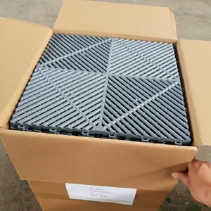 Tapetes de piso de garagem de plástico no assoalho modular ventilado