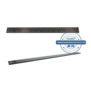 (ALBK-GR002) ganzes schwarzes Aluminium-Teig führungs lineal Messen des Teig ausgleichs dicken lineals zum Backen mit Laser waagen