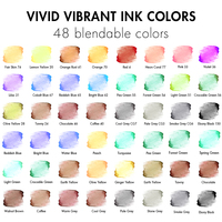 Marqueur à pointe pinceau Mobee P-623A48, 48 couleurs, rotuladores, marqueur à pointe pinceau aquarelle, ensemble de stylos pour la peinture, l'art, le dessin