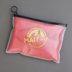 Sac de toilette de voyage en PVC transparent personnalisé avec fermeture éclair, idéal pour les cosmétiques – Vente en gros usine - Product Image 3