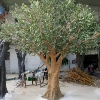 Grand arbre artificiel en fibre de verre pour l'intérieur et l'extérieur, 1M-3M, rose et blanc, résistant à l'eau, pour la décoration de jardin