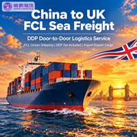 Agent maritime Chine-Royaume-Uni, fret maritime DDP LCL, services logistiques porte-à-porte, livraison de marchandises pour l'import-export.