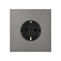 Interrupteurs muraux rétro en acier inoxydable à double pôle, 1 interrupteur à bascule avec 1 prise, IP20, 250V, 10A, norme européenne, USB, installation facile