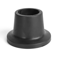 Patas de Goma Antideslizantes para Sillas de Ducha (x4 Unidades) Tapas para Sillas de Ducha para Tubos de 28-30 mm Base de 60 mm Negro KMINA P30036