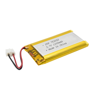 753050 3,7 v 1200mah li-ion Polymer battery with ISO9001 - Product Image 1