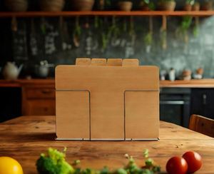 Planche à découper rectangulaire en bambou naturel 4-en-1, grande taille, gravée, pour charcuterie, cuisine et bar – Offre spéciale - Product Image 1