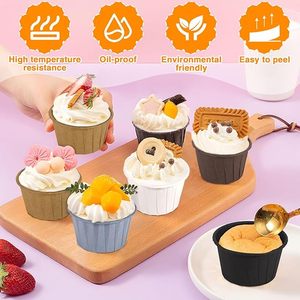 Bánh công cụ bánh bao bì <span class=keywords><strong>cup</strong></span> nhôm lá hoặc giấy cupcake <span class=keywords><strong>muffin</strong></span> cán nướng ly - Product Image 2